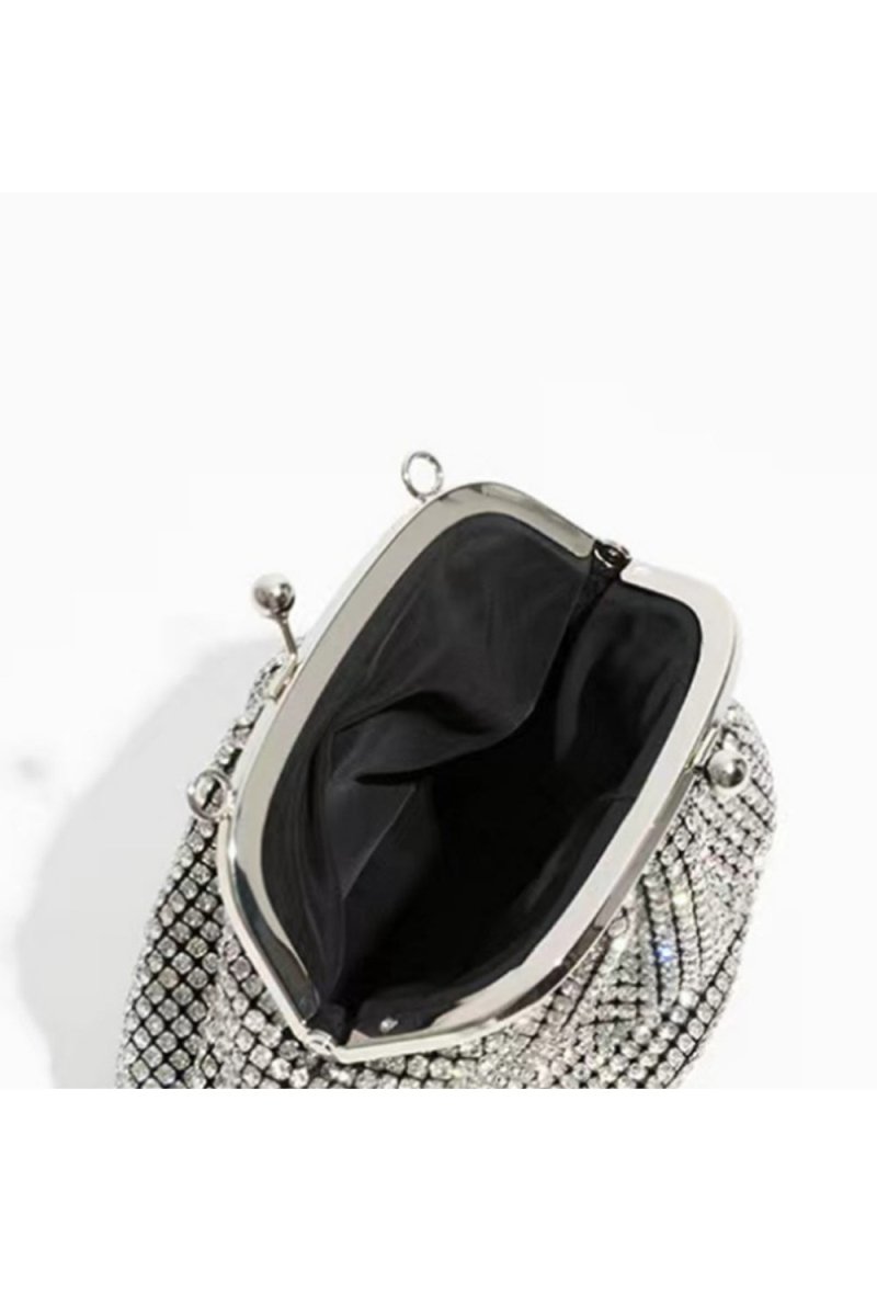 Women’s All Over Rhinestones Evening Clutch Bags with Straps - KissProm