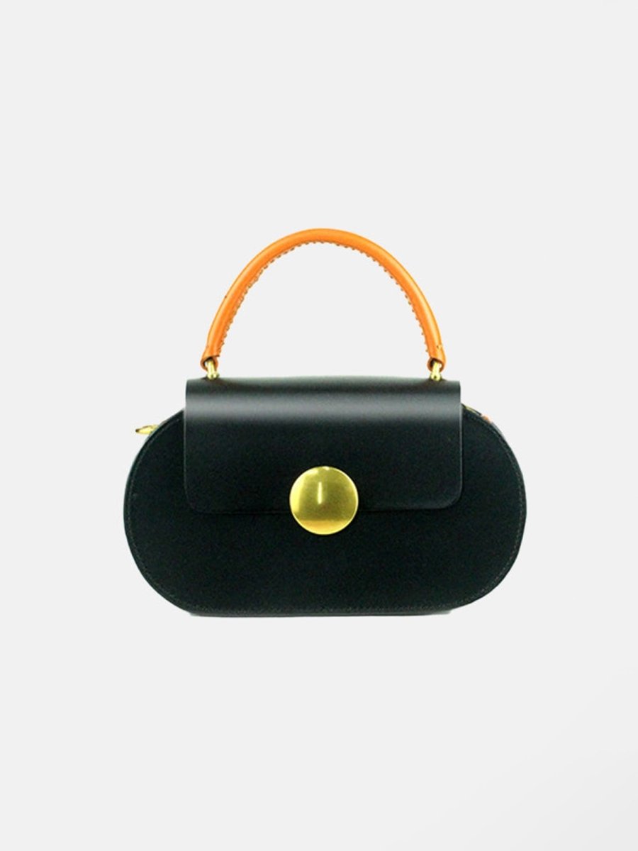 Women’s Mini Flap Genuine Leather Clutch Bags with Crossbody Strap - KissProm