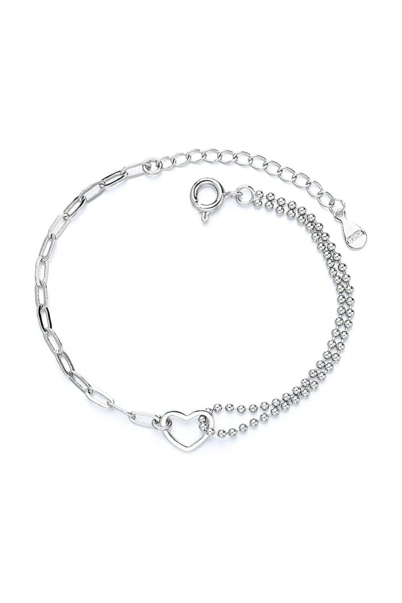 Love Heart Link Bracelets - KissProm
