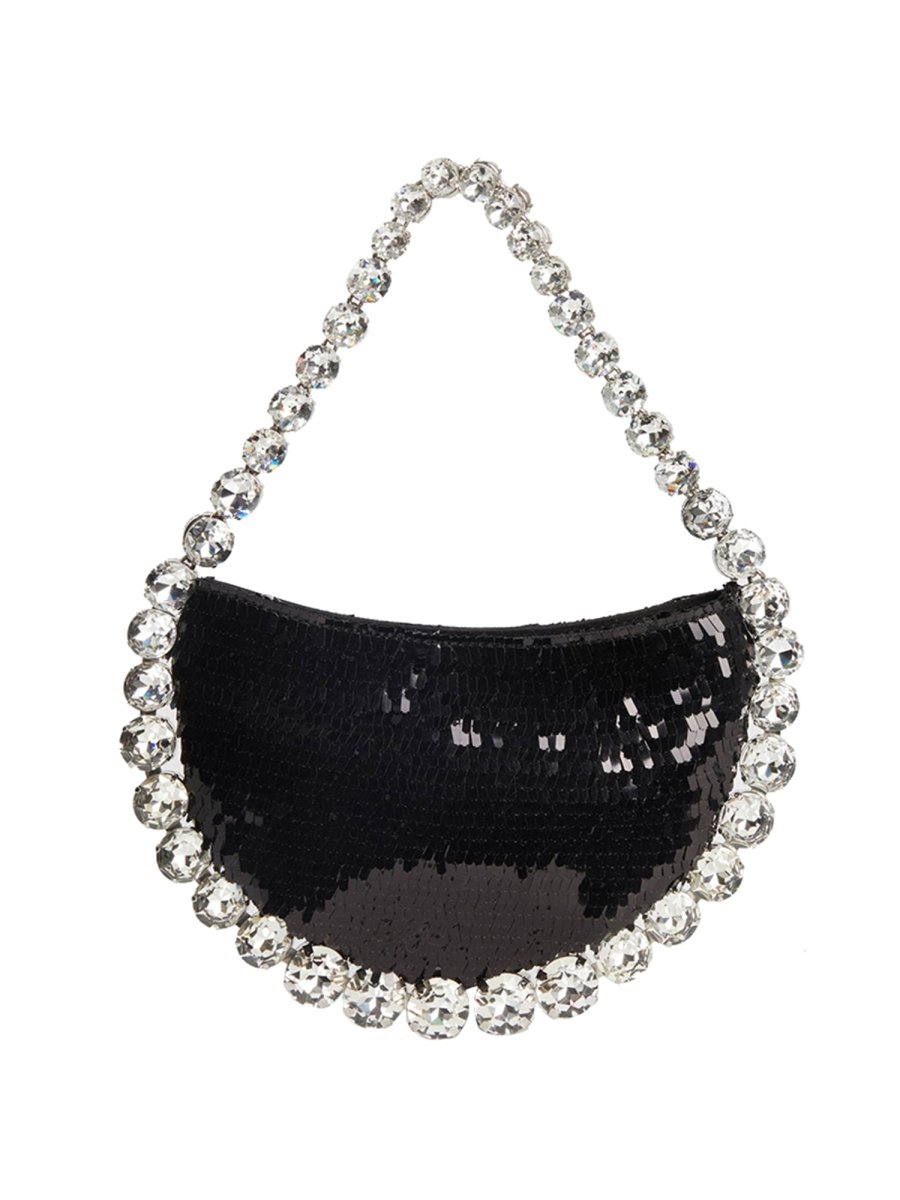 Women’s Sparkling Rhinestone Shoulder Bag with PU Material - KissProm