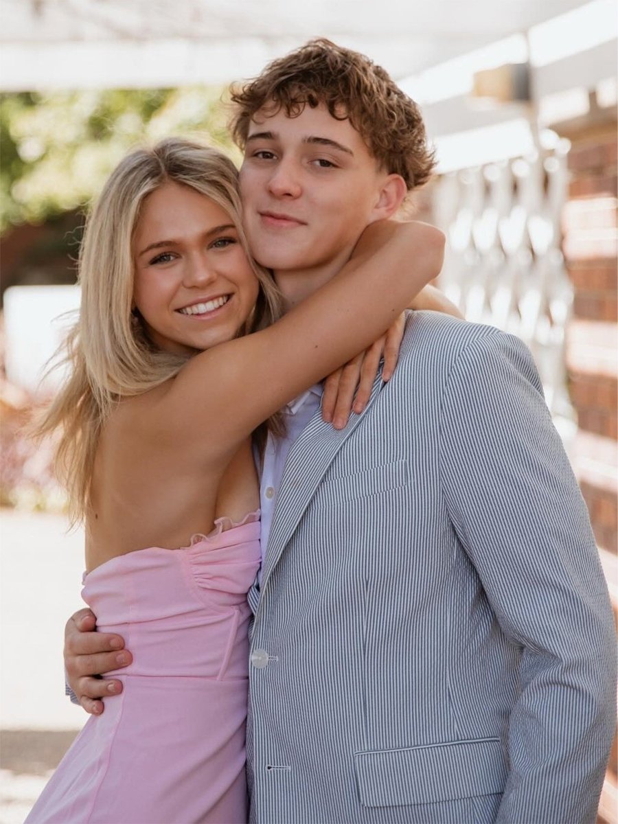 Ziri | Pink - A Line Strapless Satin Cocktail Dress with Slit