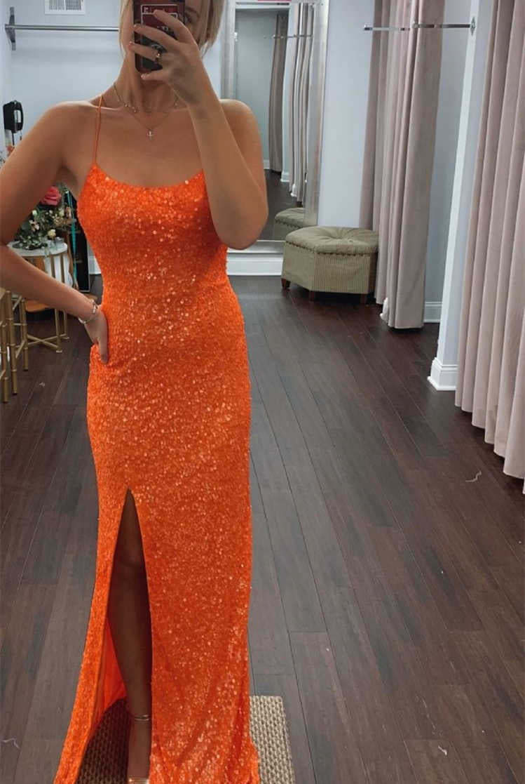 Catalina |Mermaid Sequins Long Prom dress with Slit