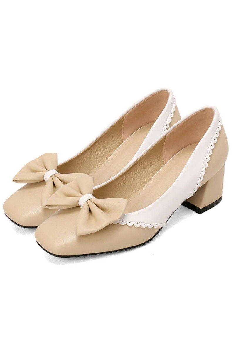 Retro Mary Jane High Heel Shoes - KissProm