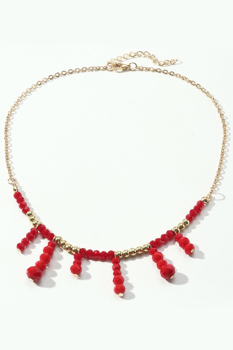 Boho Style Red Necklace - KissProm