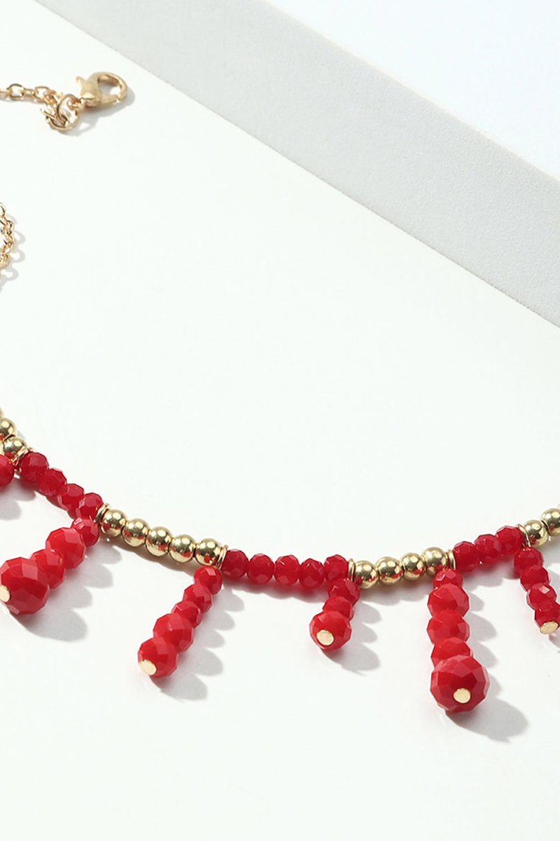 Boho Style Red Necklace - KissProm