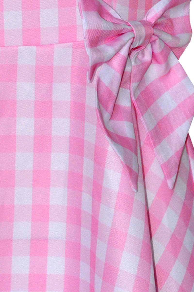 Pink Plaid Pin Up 1950s Dress Accessory Set - KissProm