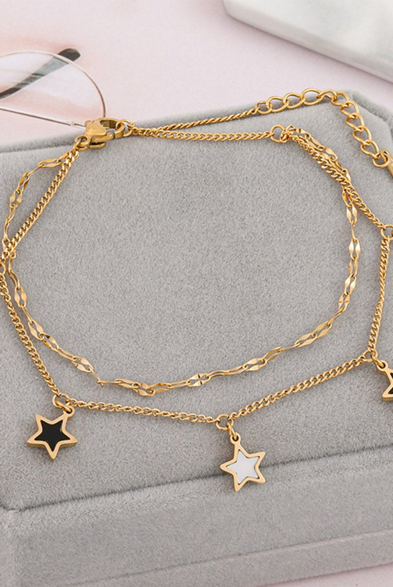 Titanium Steel Romantic Pentagram Bracelet - KissProm