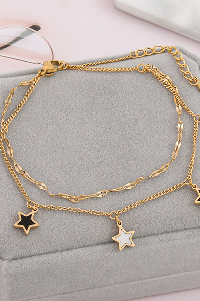 Titanium Steel Romantic Pentagram Bracelet - KissProm