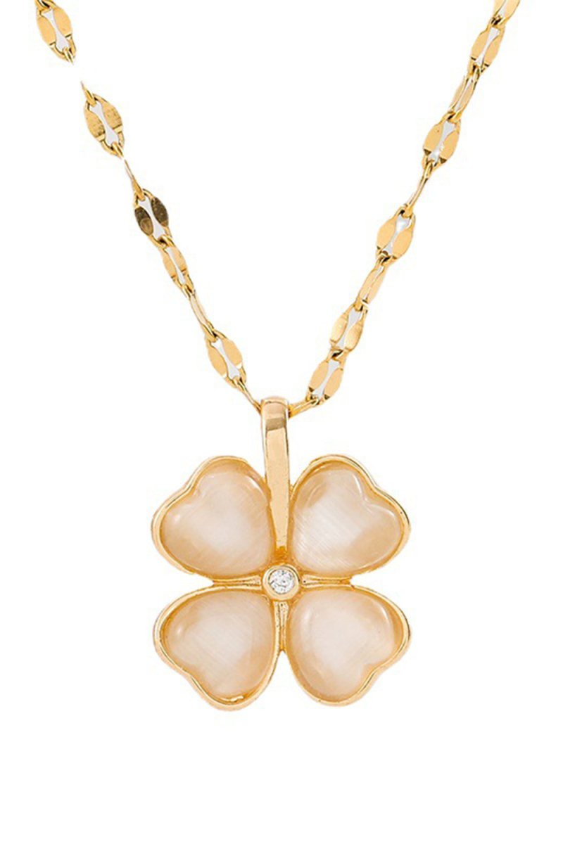 Lucky Four Leaf Clover Necklace Pendant - KissProm