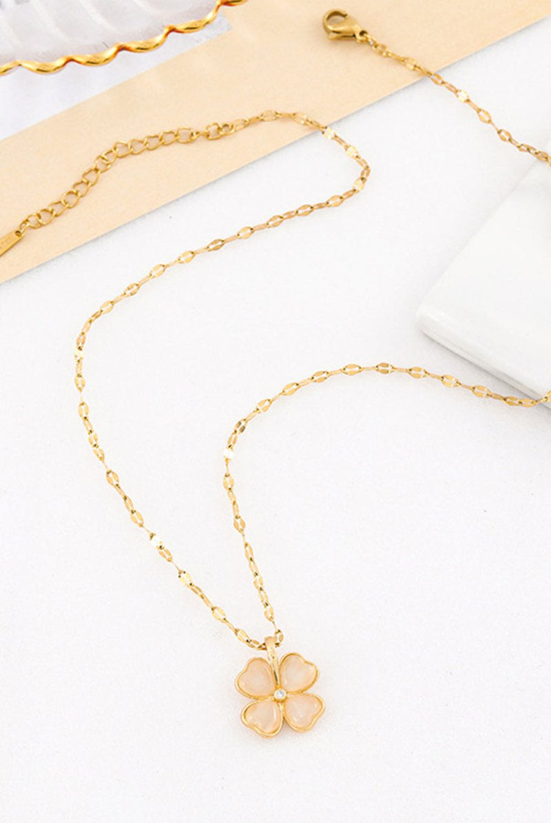 Lucky Four Leaf Clover Necklace Pendant - KissProm