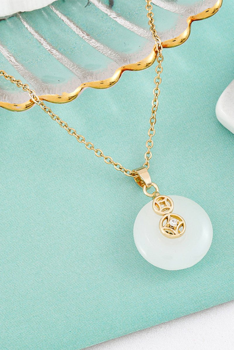 Inlaid Jade Necklace - KissProm