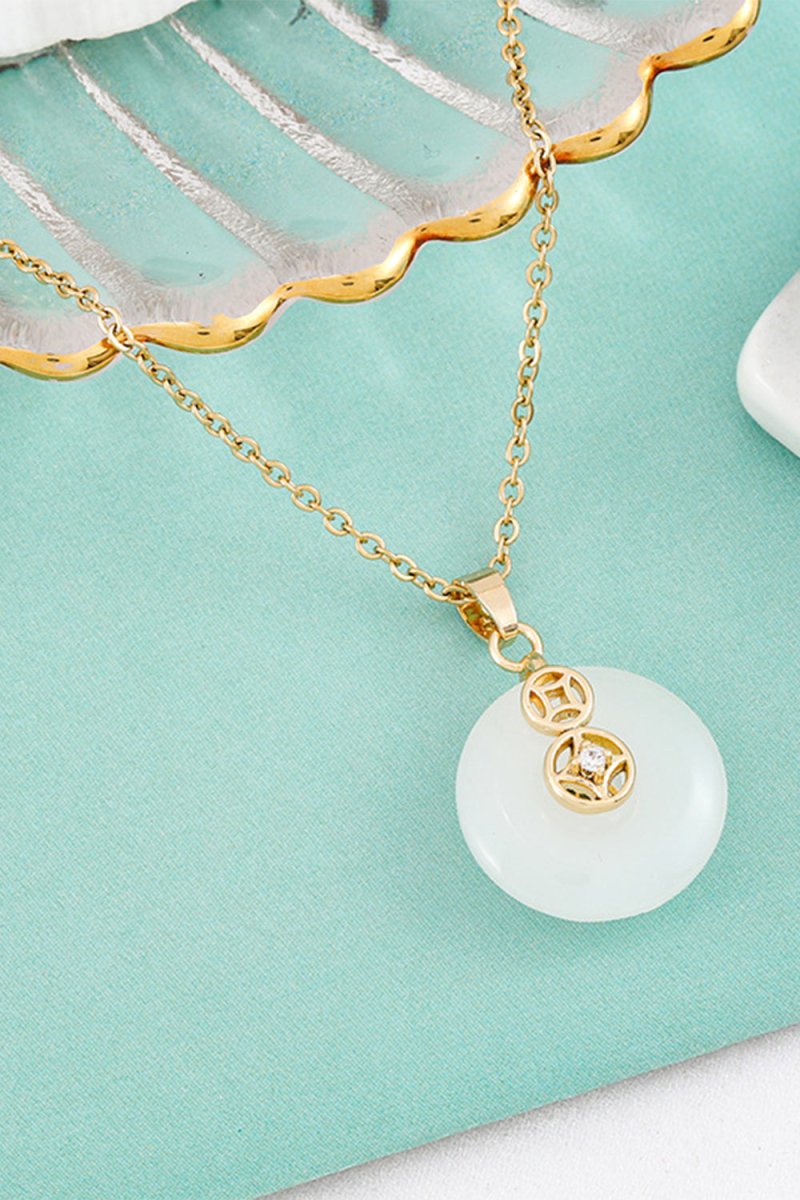 Inlaid Jade Necklace - KissProm