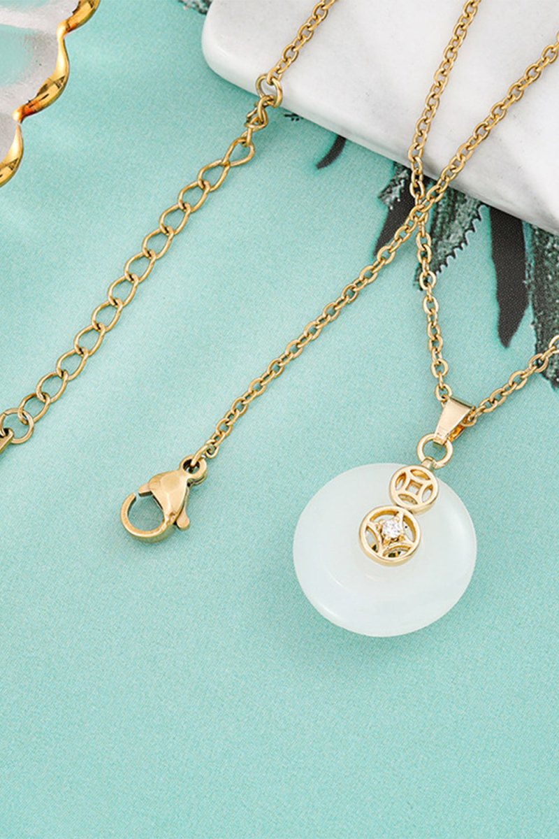 Inlaid Jade Necklace - KissProm