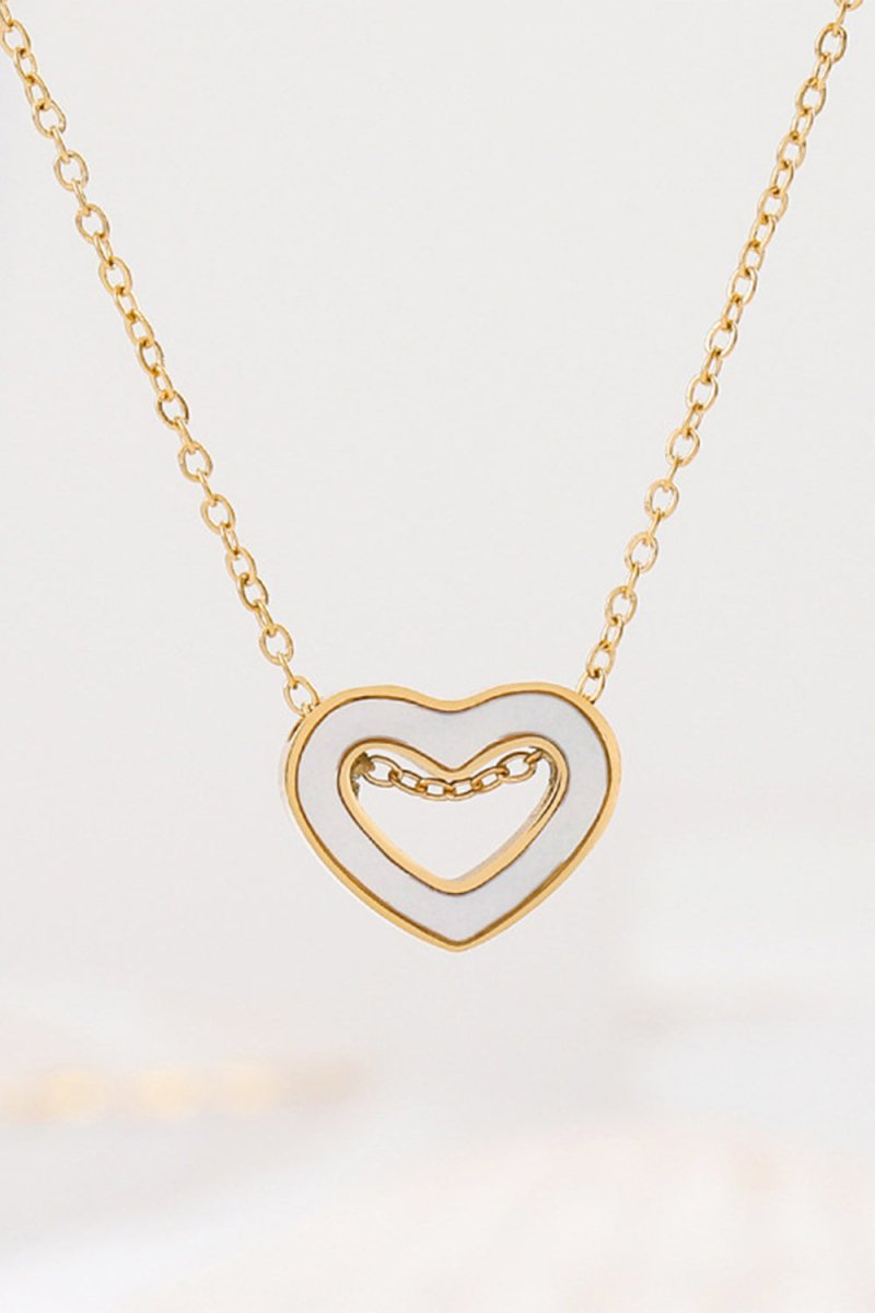 Golden Heart Necklace - KissProm