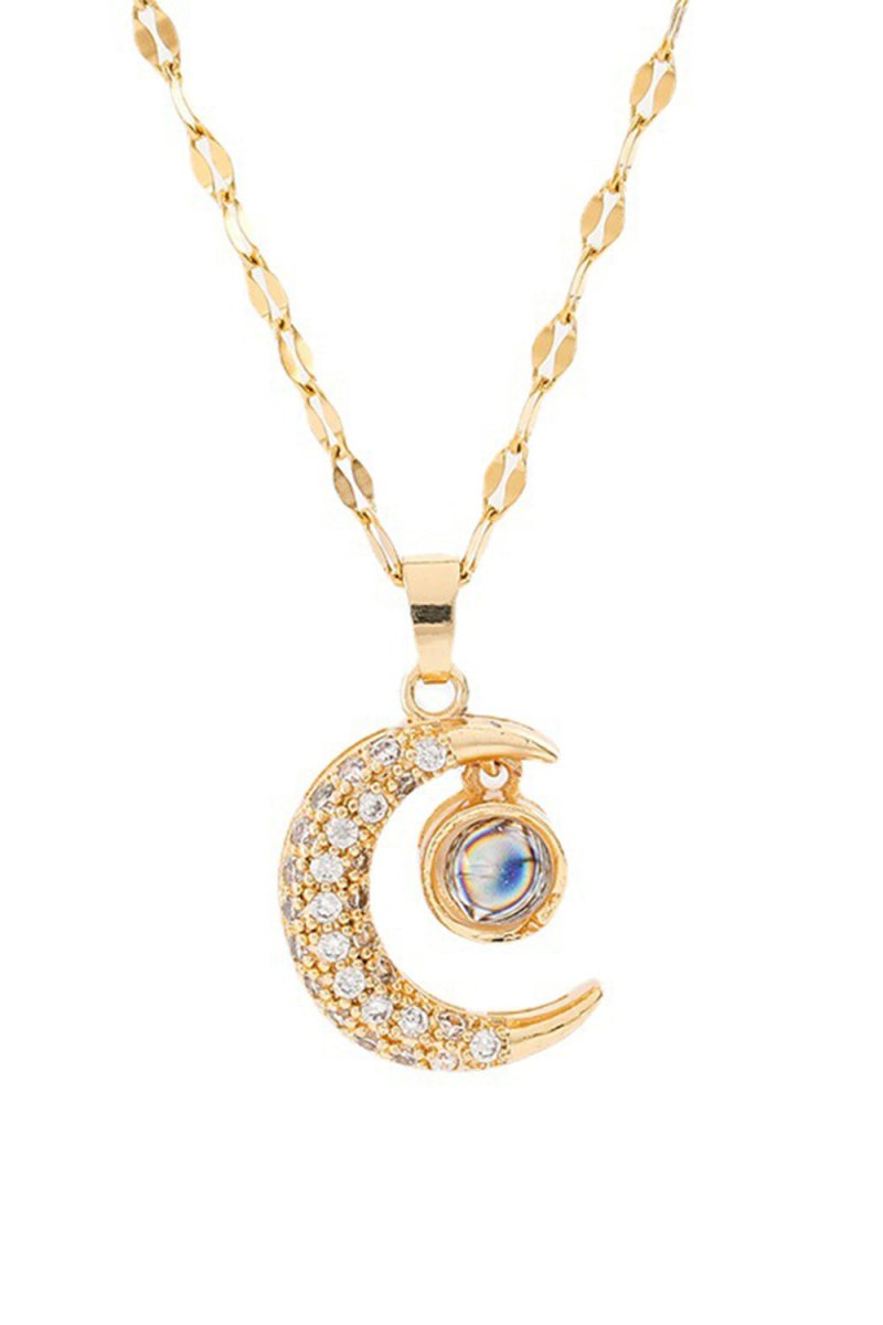 Golden Moon Necklace - KissProm