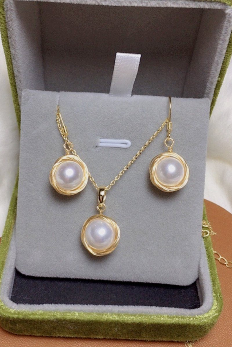 White Pearl Earrings & Necklace Sets - KissProm