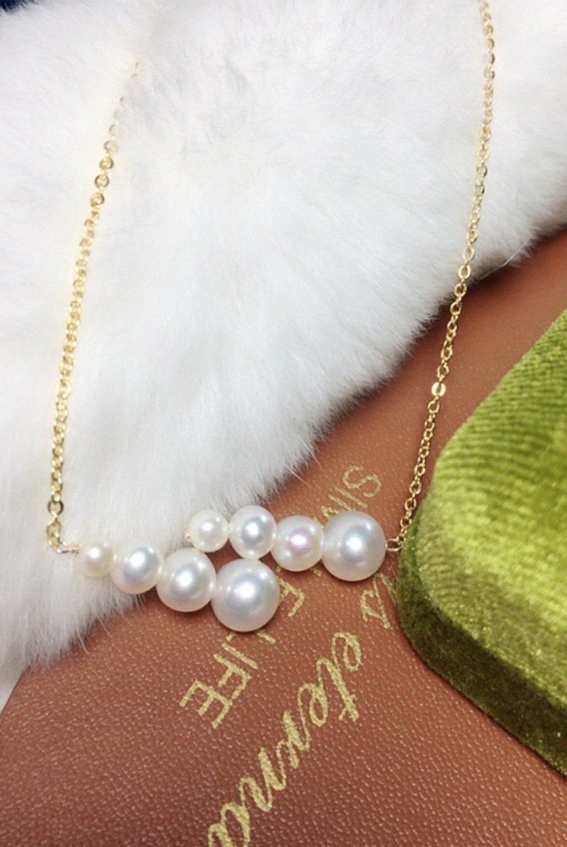 Pearl White Necklace - KissProm