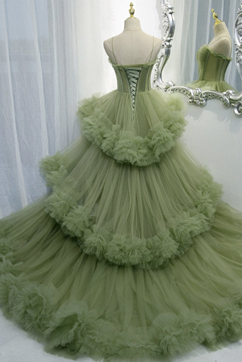 Blakely |A-line Sweetheat Pleated Tulle Prom Dress