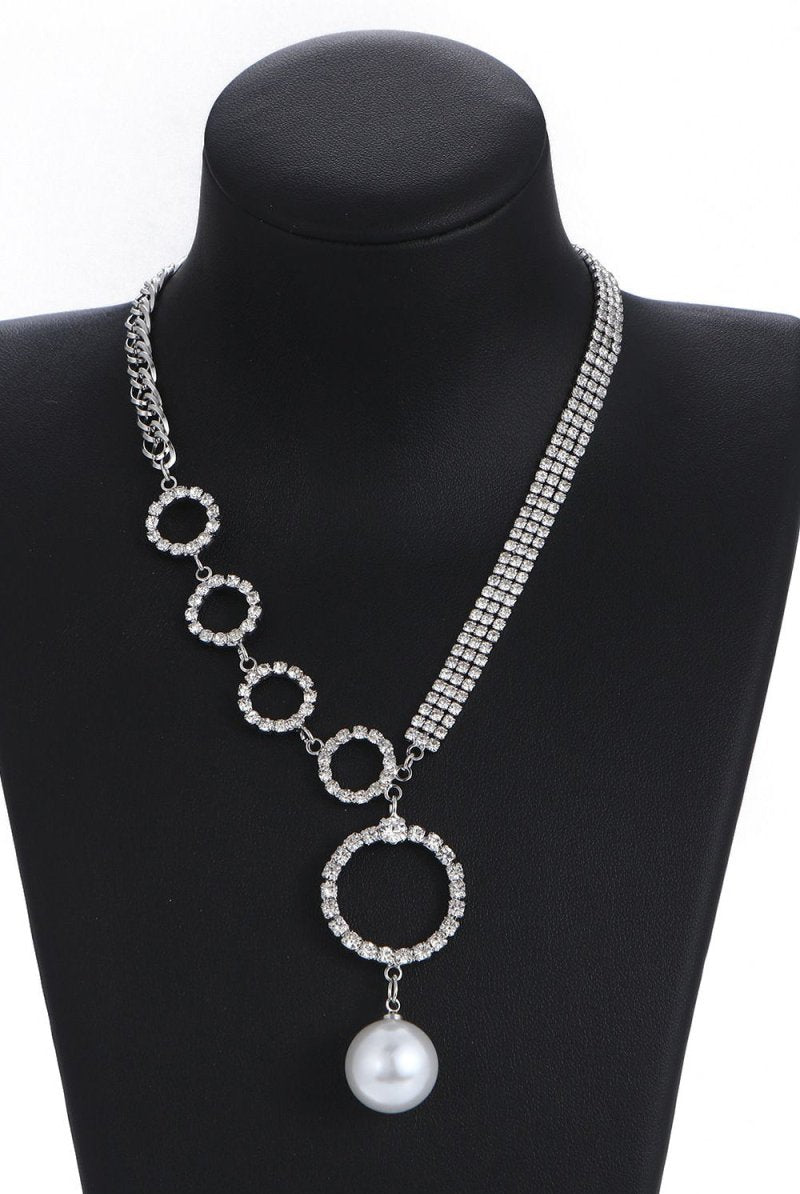 Silver Sparking Rhinestone Choker Necklace - KissProm
