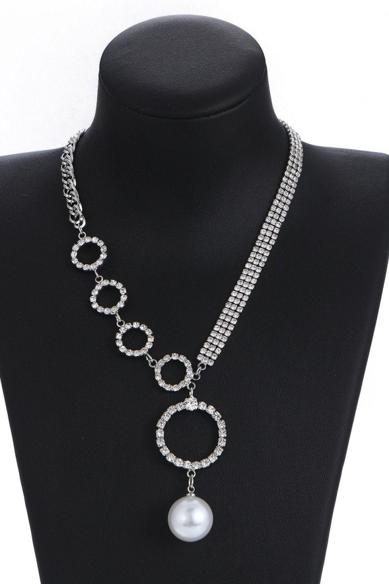 Silver Sparking Rhinestone Choker Necklace - KissProm