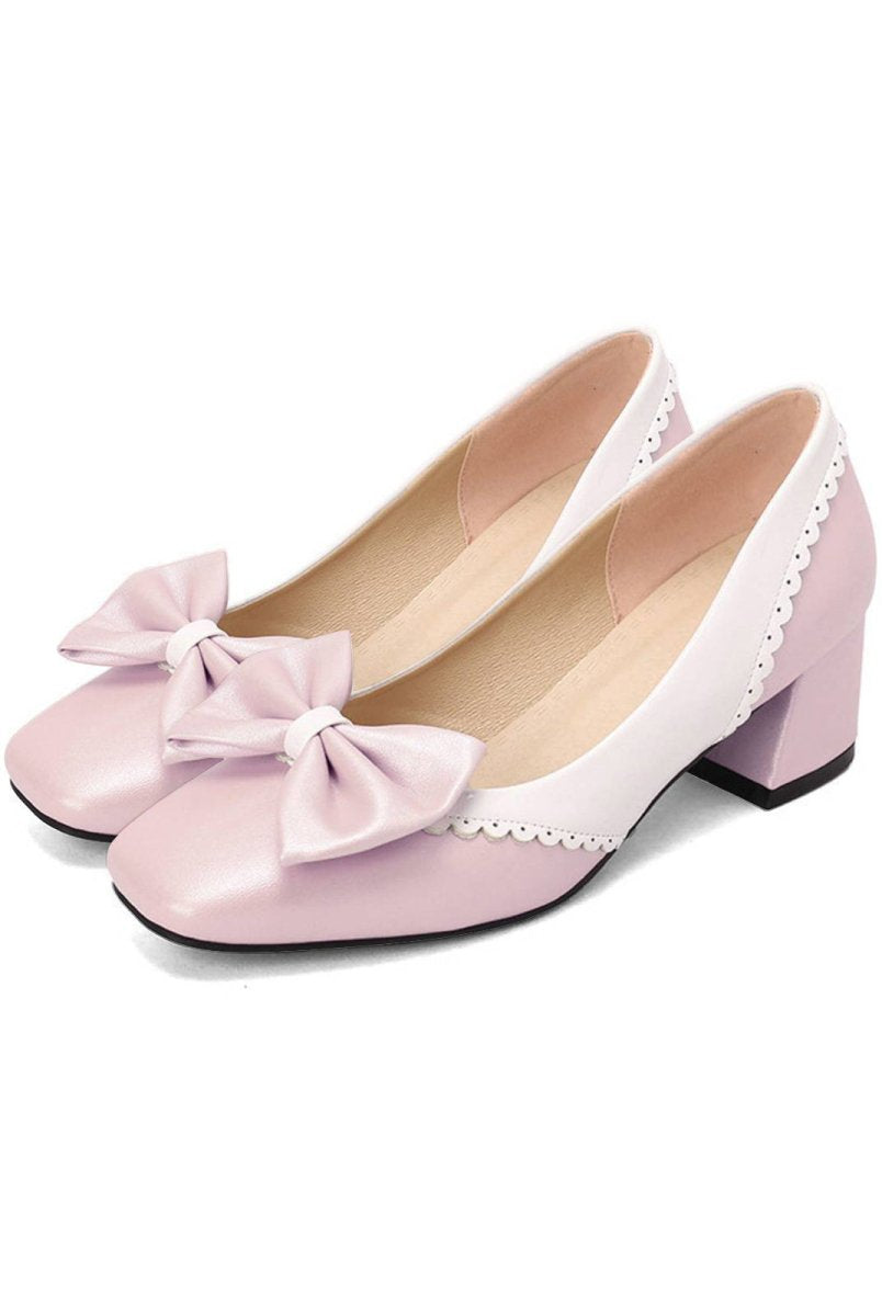 Retro Mary Jane High Heel Shoes - KissProm