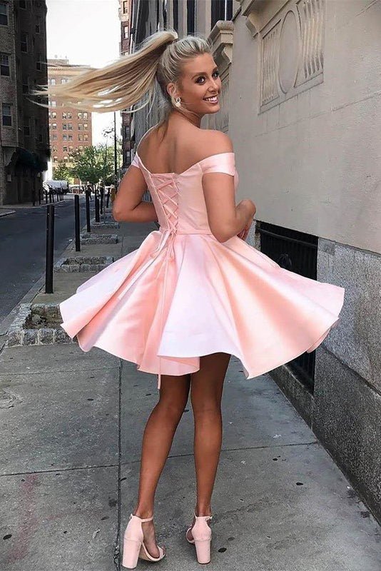 Off-the-Shoulder Homecoming Dresses Off-the-Shoulder Homecoming Dresses
