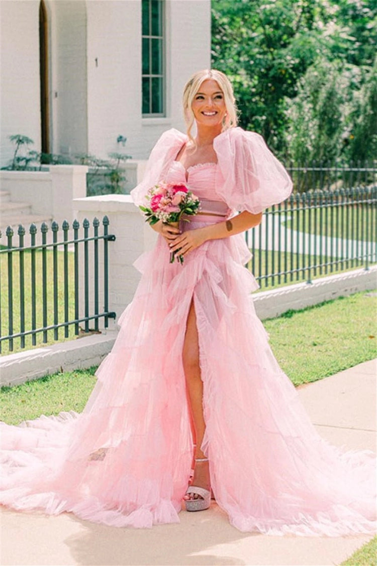 revolve pink tulle dress X REVOLVE Bustier Gown