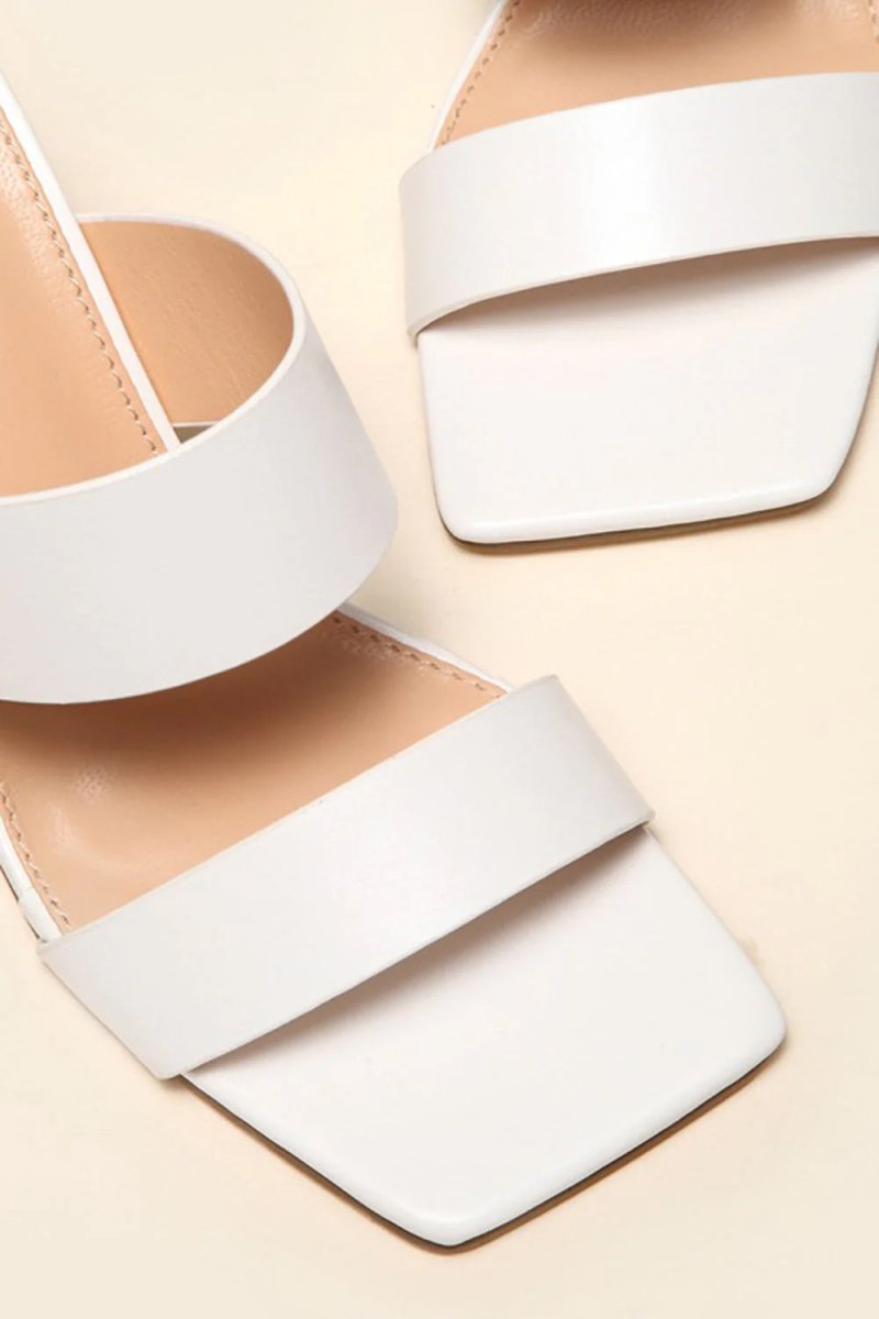 Square Toe Shaped Gourd High Heels - KissProm