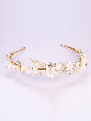 Flower Pearl Bridal Headband - KissProm