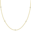 Round Zircon Clavicle Necklace - KissProm