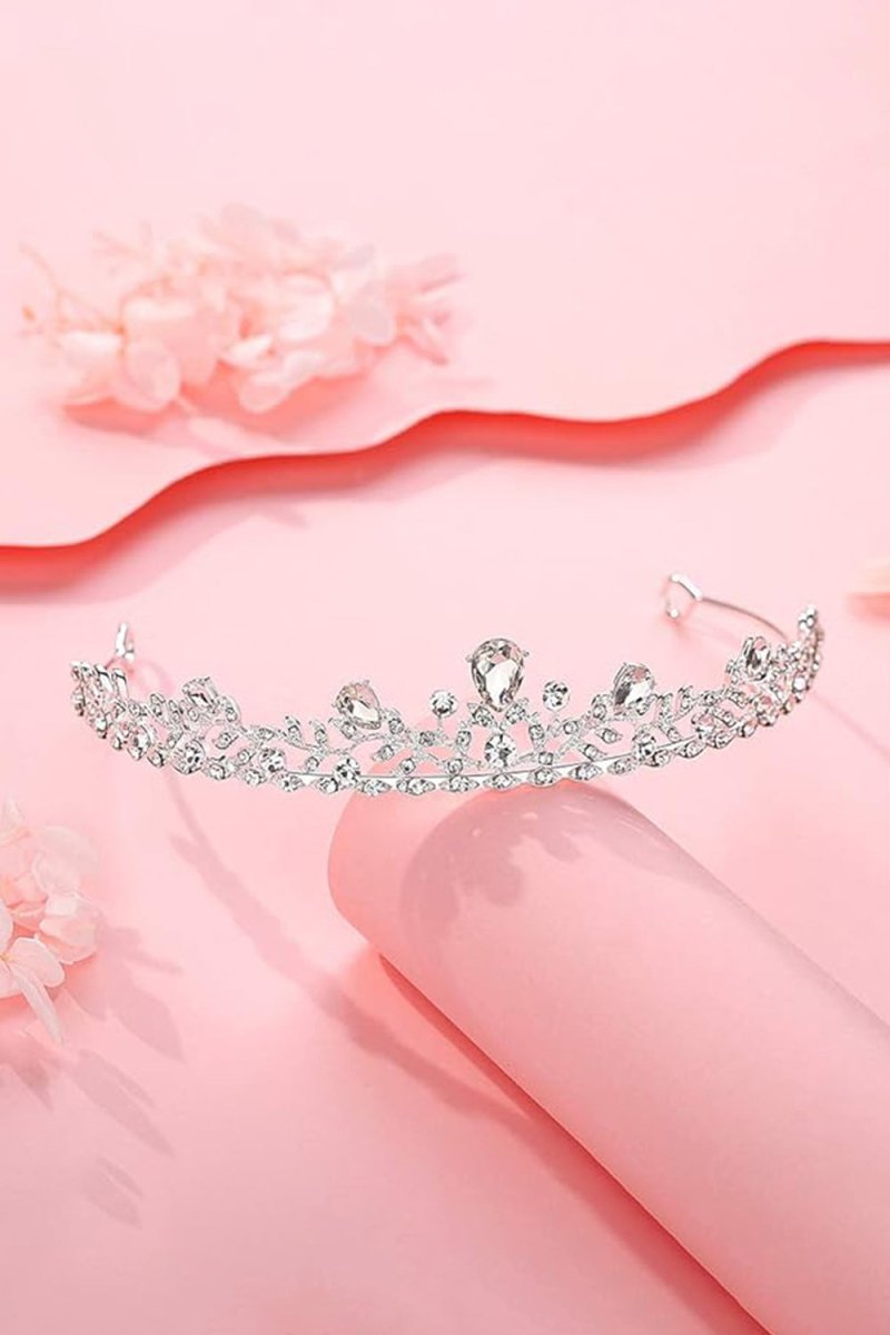 Crystal Princess Alloy Silver Tiara - KissProm
