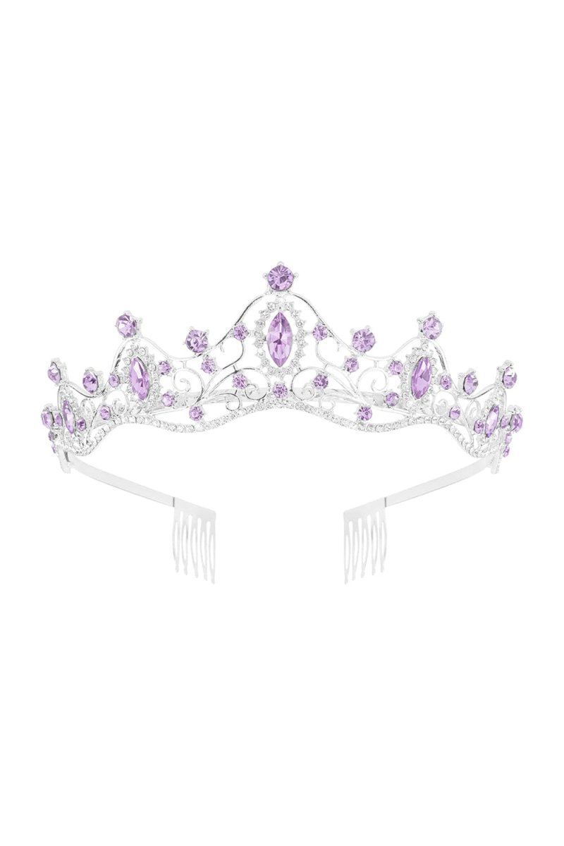 Purple Princess Prom Queen Tiaras - KissProm