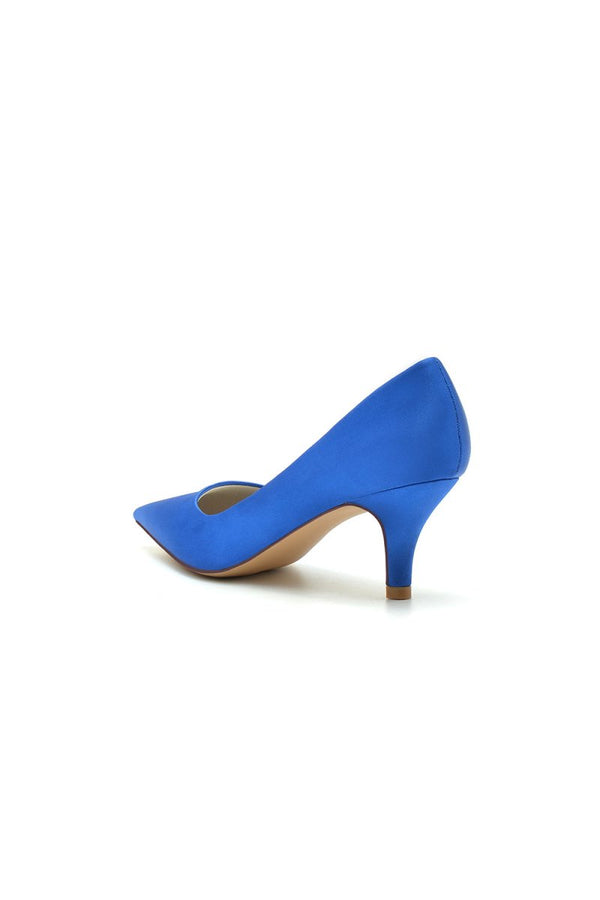 Simple Pointed Toe Kitten Heels - KissProm
