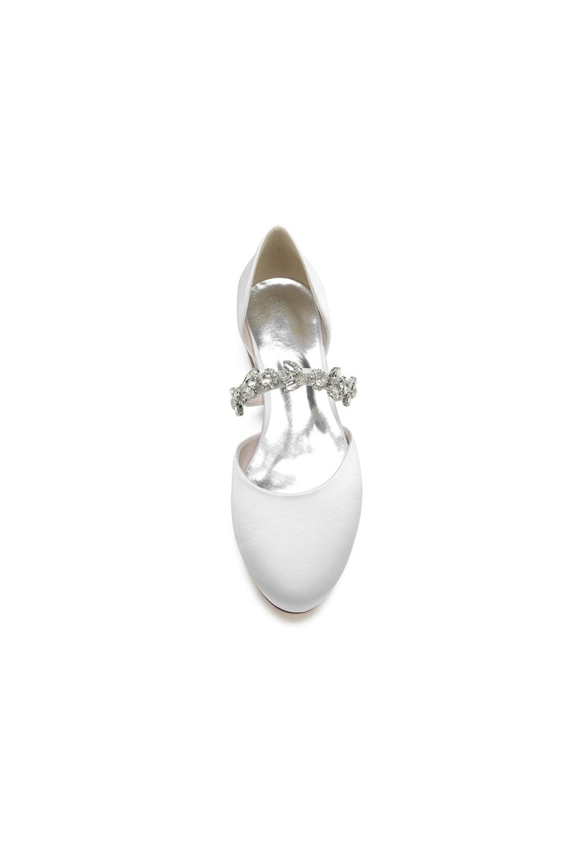 Flats with Rhinestone embellished Strap Party - KissProm