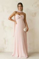 A Line Light Pink Sweetheart Chiffon Long Prom Dress – Prom Dresses by KissProm | Available at KissProm