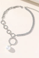 Silver Sparking Rhinestone Choker Necklace - KissProm
