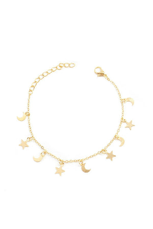 Boho Star Moon Gold Crescent Bracelets - KissProm