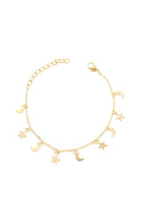 Boho Star Moon Gold Crescent Bracelets - KissProm