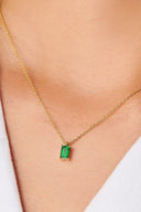 Colorful Zircon Pendant Necklace - KissProm