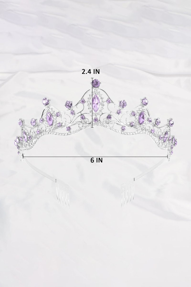 Purple Princess Prom Queen Tiaras - KissProm