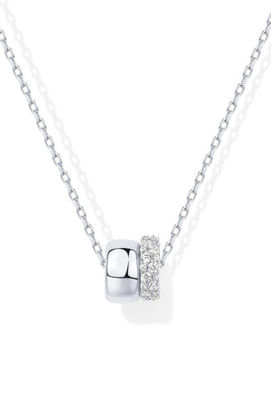 Zircon Double Circle Necklace - KissProm