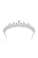 Shinny Zircons Delicate Royal Bridal Alloy Tiara - KissProm