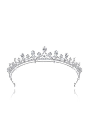 Shinny Zircons Delicate Royal Bridal Alloy Tiara - KissProm