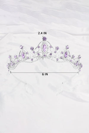 Purple Princess Prom Queen Tiaras - KissProm