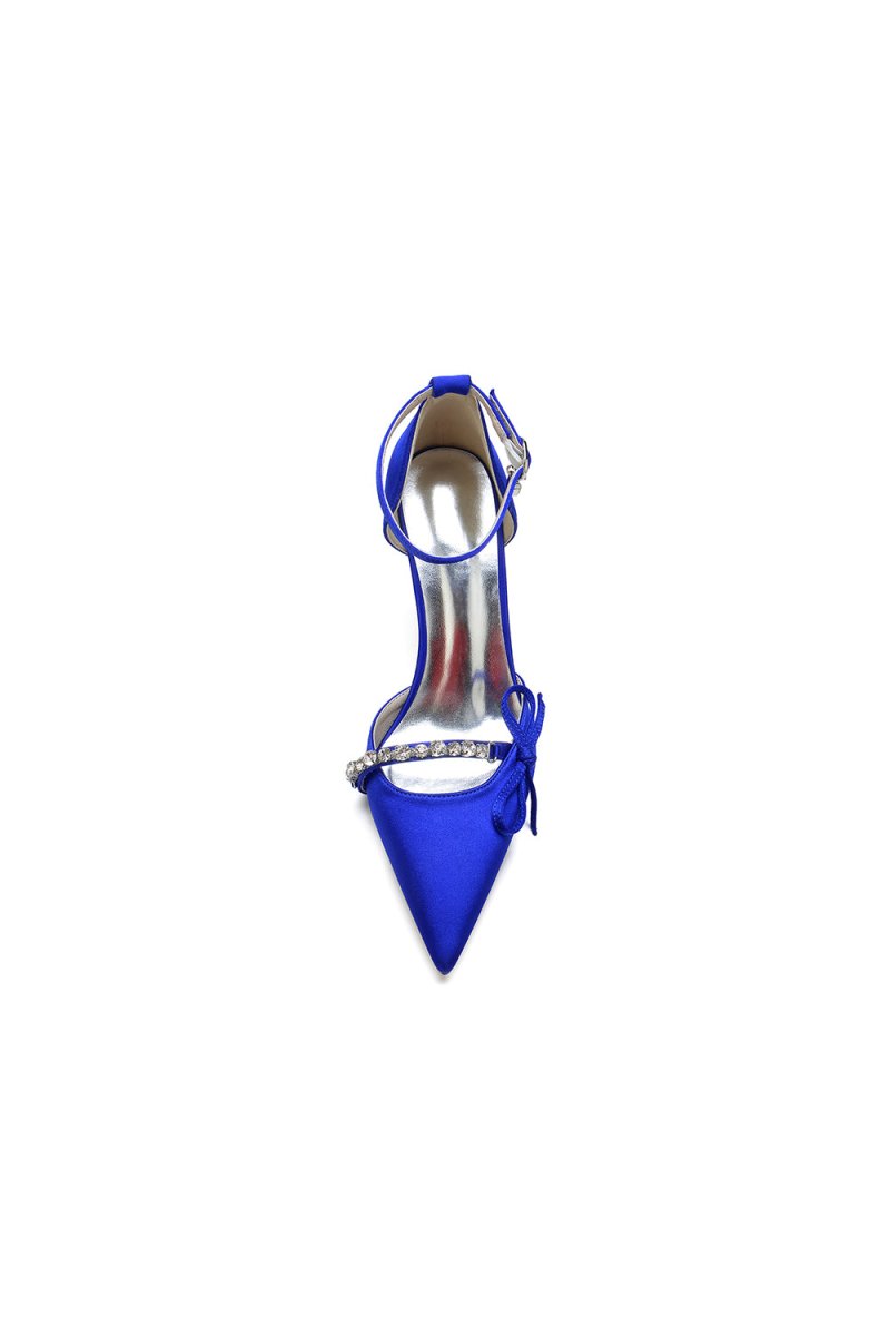 Pointed Toe Party Heels with Bow - KissProm