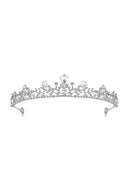 Crystal Princess Alloy Silver Tiara - KissProm
