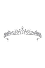 Crystal Princess Alloy Silver Tiara - KissProm