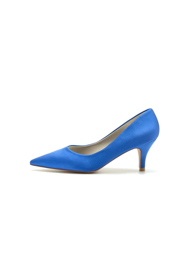 Simple Pointed Toe Kitten Heels - KissProm