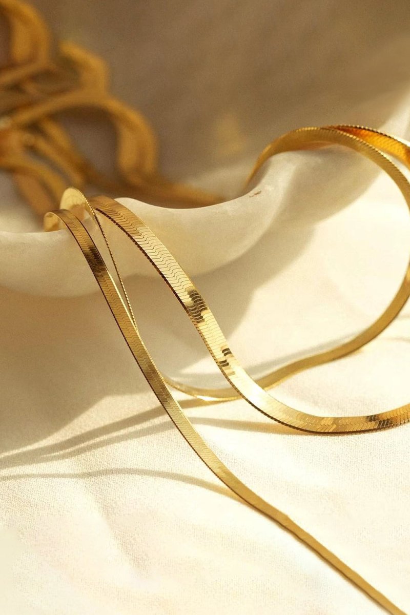 Thin Layered Snake Chain Necklace - KissProm
