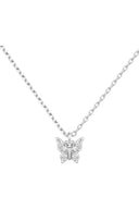 Butterfly Pendant Zircon Necklace - KissProm